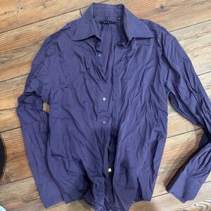 Theory Long-Sleeve Button Up Shirt - M